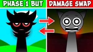 INCREDIBOX SPRUNKI: ФАЗА 1 НО DAMAGE SWAPPED 💥 VS ГИПЕР-СДВИГ ФАЗЫ 3! ⚡🔀