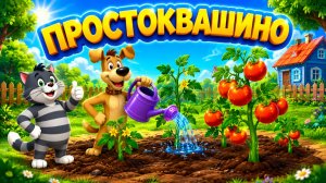 Простоквашино Мультфильм для Детей｜Развивающая игра: Высаживаем помидоры! | Смотреть мультик