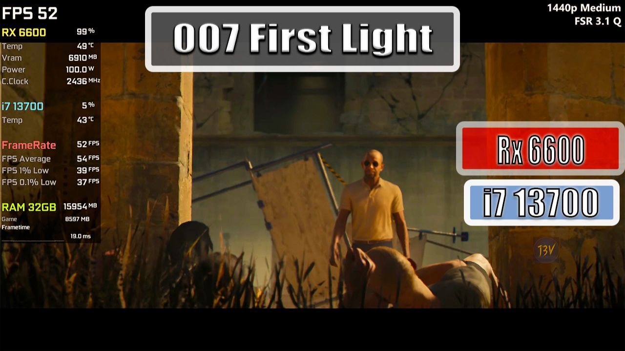 Rx 6600   007 First Light - 4K, 1440P, 1080P, Fsr 3.1 - Ultra, High, Medium, Low (1)