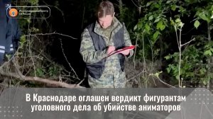 В Краснодаре оглашен вердикт фигурантам уголовного дела об убийстве аниматоров