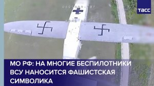 МО РФ: на многие беспилотники ВСУ наносится фашистская символика