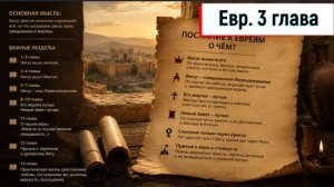 Евреям 3:1-19