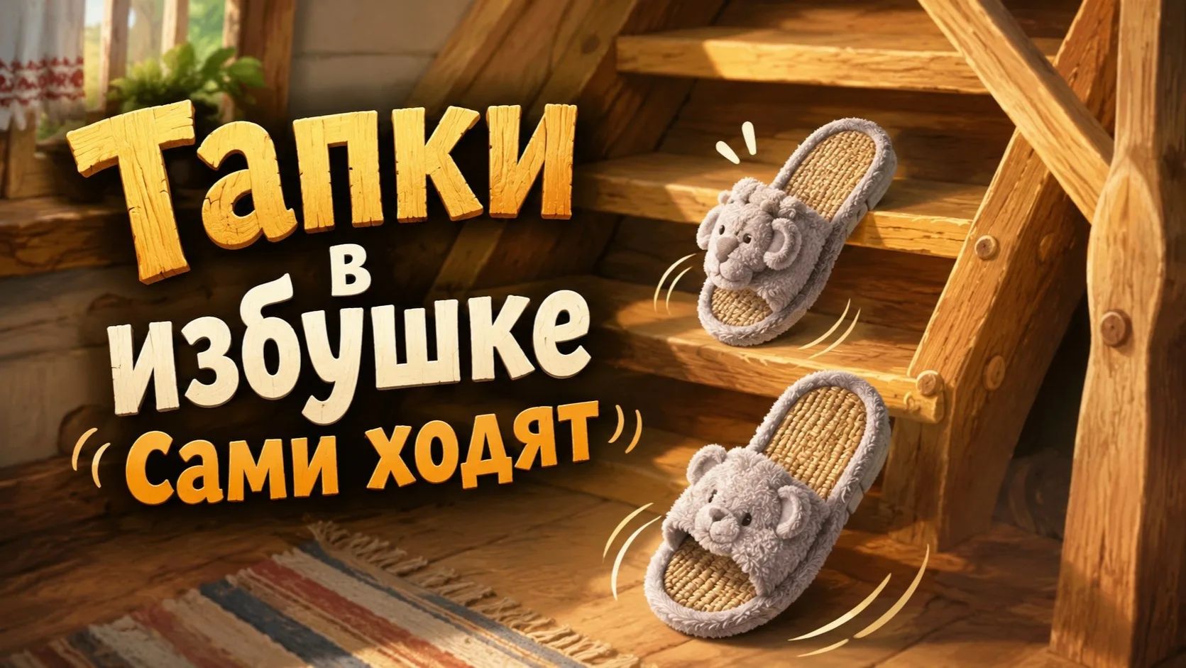 Тапки в избушке гуляют сами