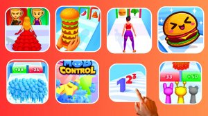 Build A Doll & Mob Control & Twerk & Food Run & Count Master & Burger Master & SPRUNKI