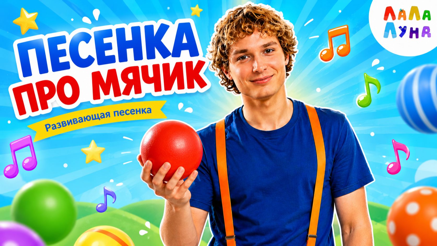 Развивающая Песенка про Мячик! Запуск Речи и Логоритмика для Детей 0+ #мультик #дети #сребенком смотреть онлайн