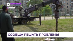 Дорога в школу в городке Воздвиженка теперь станет светлее