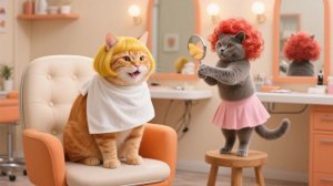 От торговой кошки до супермодели 😻, день спа-салона Mama Cat шокирует рыжую кошечку 💅💄