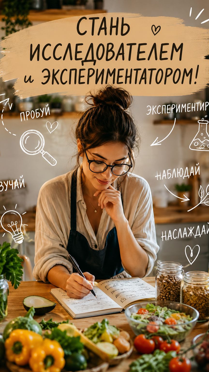 Здоровое питание без надрыва: стань исследователем и экспериментатором! #нутрициолог #зож