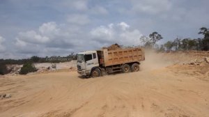 OMG! Amazing Dozer & Trucks Unload Stones On Mountain Forest Cut Of Stones Building National Road