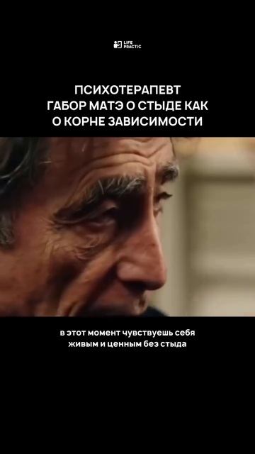 Психотерапевт Габор Матэ о стыде как о корне зависимости смотреть онлайн