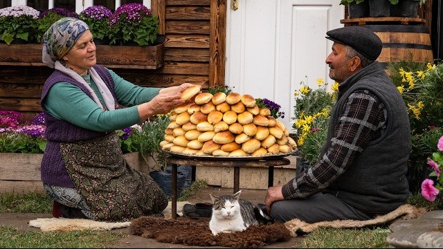 Свежий Хлеб На Открытом Огне - Древний Деревенский Способ 🍞 🔥 смотреть онлайн