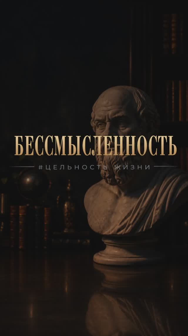 Бессмысленность #цельность жизни