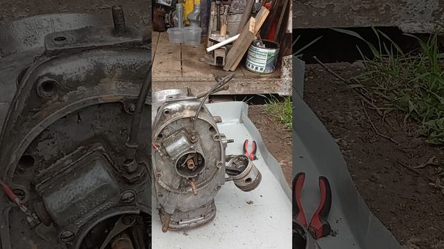 К750, снимаю поршни.