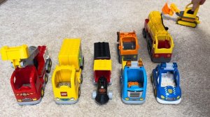 Конструктор Lego Пожарная машина, Экскаватор и Поезд 🚒Обзор игрушек