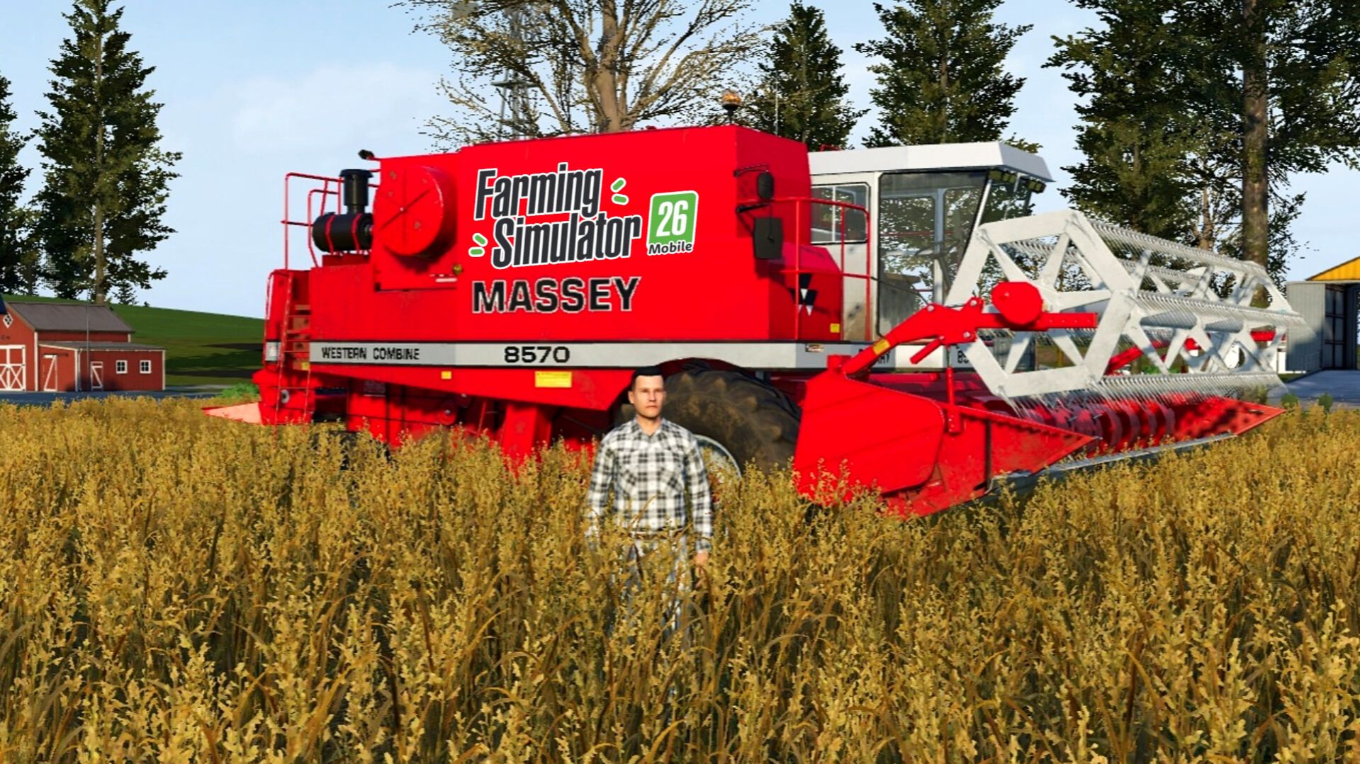 КОМБАЙНЁР УБИРАЕТ С ПОЛЕЙ КАНОЛУ FARMING SIMULATOR 26