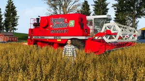 КОМБАЙНЁР УБИРАЕТ С ПОЛЕЙ КАНОЛУ FARMING SIMULATOR 26