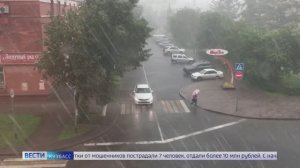 На Кузбасс обрушились ливни и град