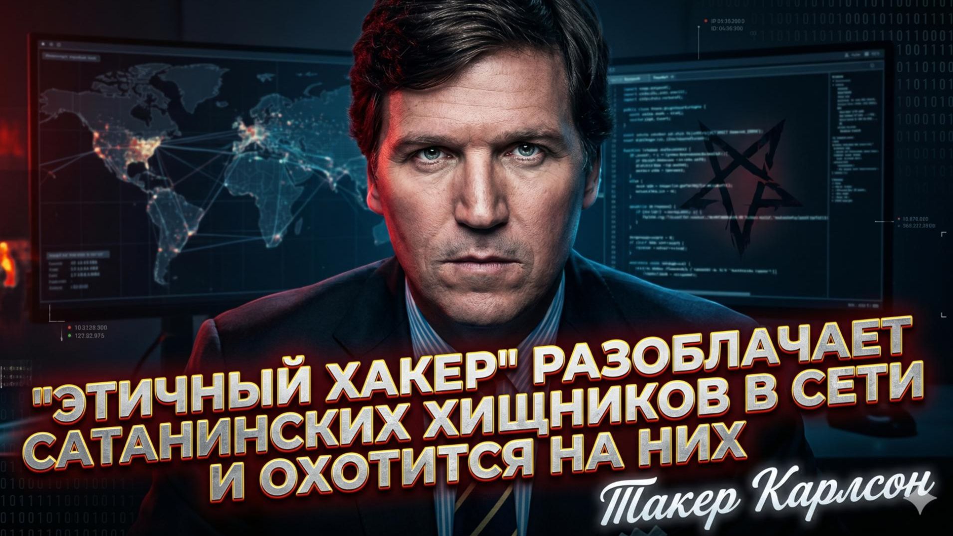 😈 Такер Карлсон | «Они среди нас»: Этический хакер показал как находит сатанинских педофилов