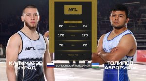 Калиматов Мурад vs. Толипов Аброржон | Kalimatov Murad vs. Tolipov Abrorjon | NFL 4 WRESTRLING