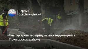 Благоустройство придомовых территорий в Приморском районе. 29.05.2026