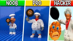 LEGO ОМЛЕТ-МЕН Noob, Pro, HACKER! (Темные Приятели с 1-го Этажа)