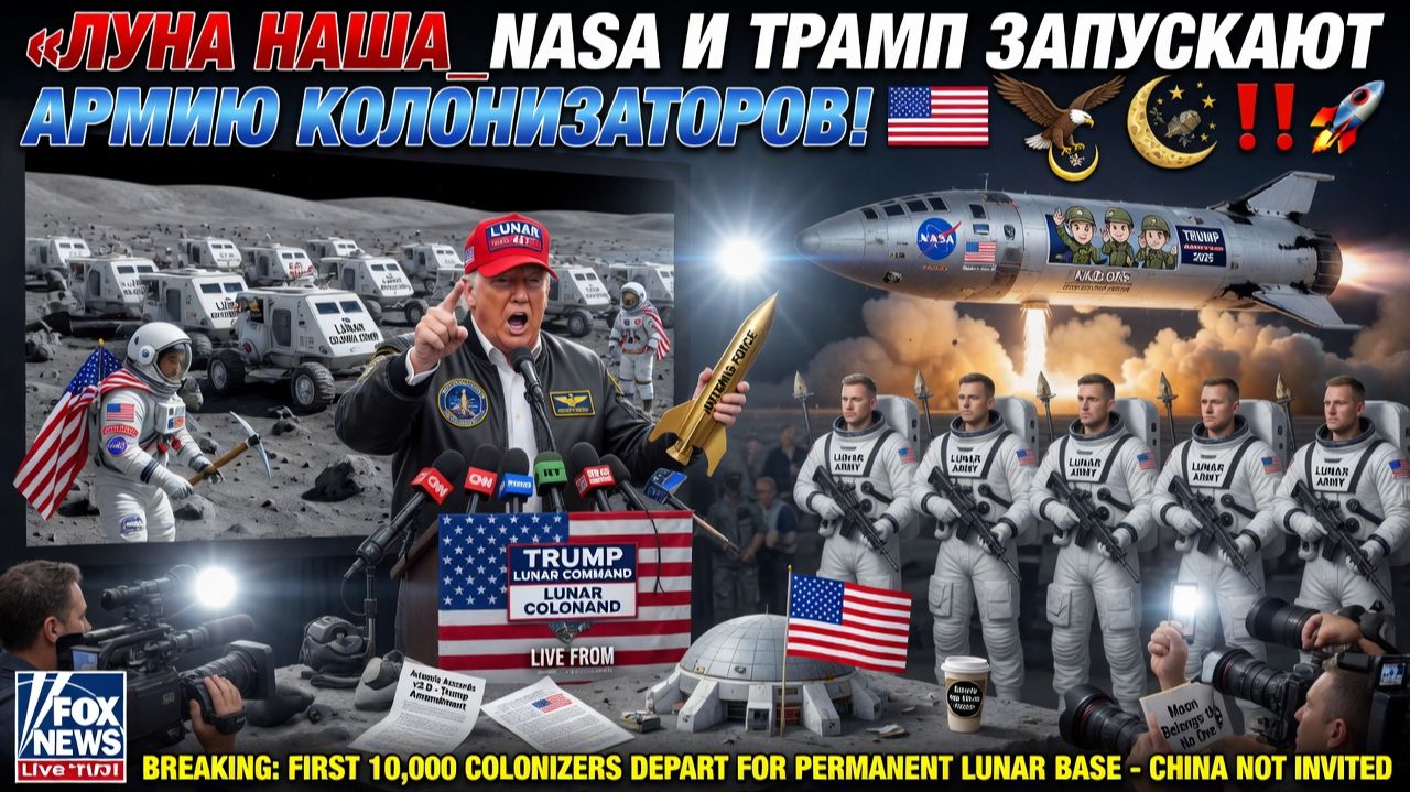 «Луна наша_ NASA и Трамп запускают армию колонизаторов!» смотреть онлайн