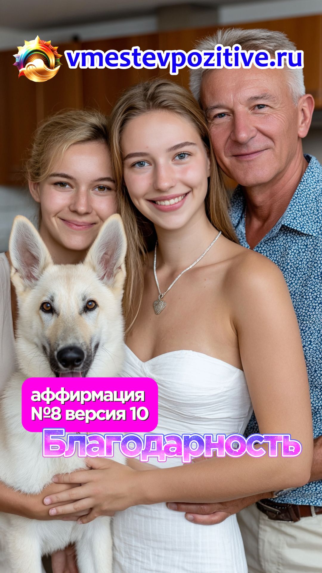 Affirmation. Female. №8. Благодарю! (v10)