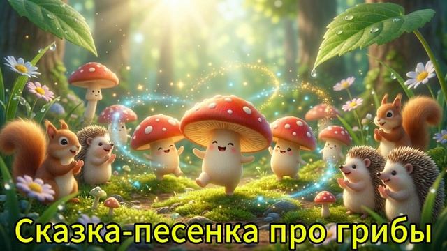 Песенка про грибы Весёлая задорная песенка к лету Добрые сказки Слушать с детьми Алексей Лукшин