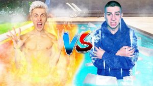 ГОРЯЧИЙ vs ХОЛОДНЫЙ Бассейн Челлендж ! Влад Бумага А4 Видео Влада Влад а4 Бумага а4 А 4