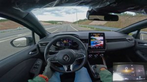 RENAULT CLIO 1.0 TCE ESPRIT ALPINE 2024 года выпуска - Тест-драйв от первого лица на АВТОБАНЕ в 4K