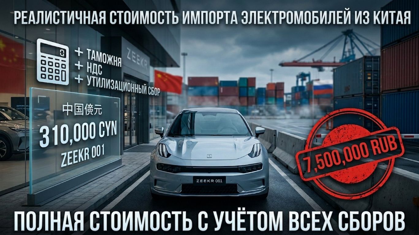 Честный расчет: сколько стоит пригнать Zeekr или BYD из Китая в 2025 году? Разбор всех расходов