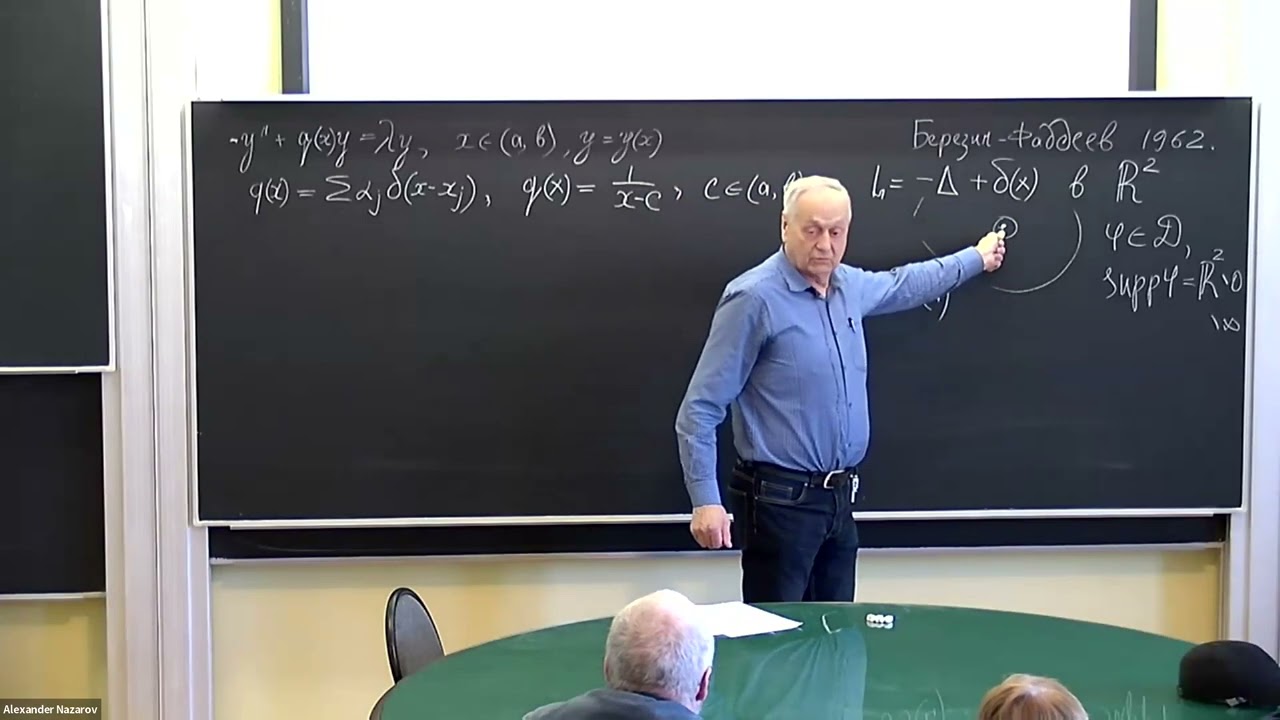 7.04.2025| A. A. Shkalikov| The problem of correctly defining differential operators with... смотреть онлайн
