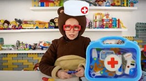 Сборник видео для детей про доктора _ Медведь играет в доктора