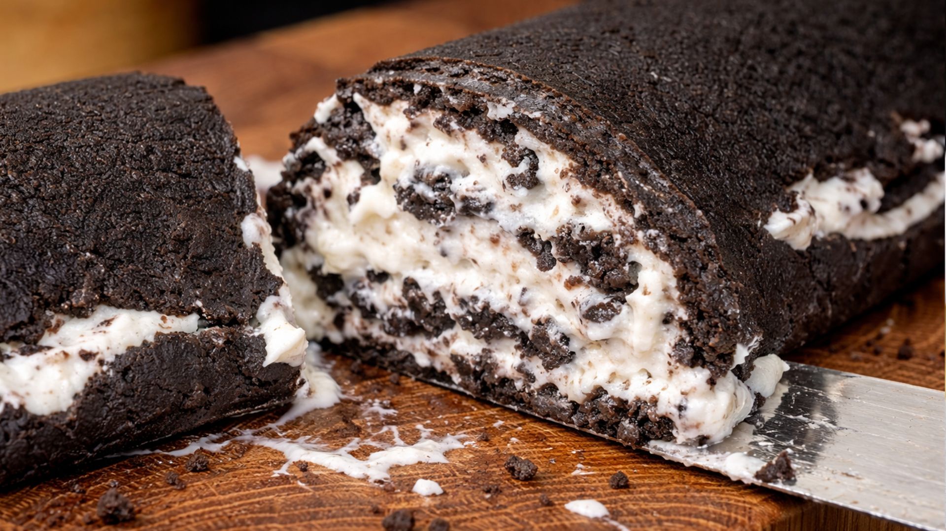 Если есть Oreo и сливки — сделайте этот рулет без духовки