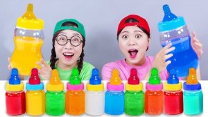 Большая бутылка желе-конфет Напиток Мукбанг