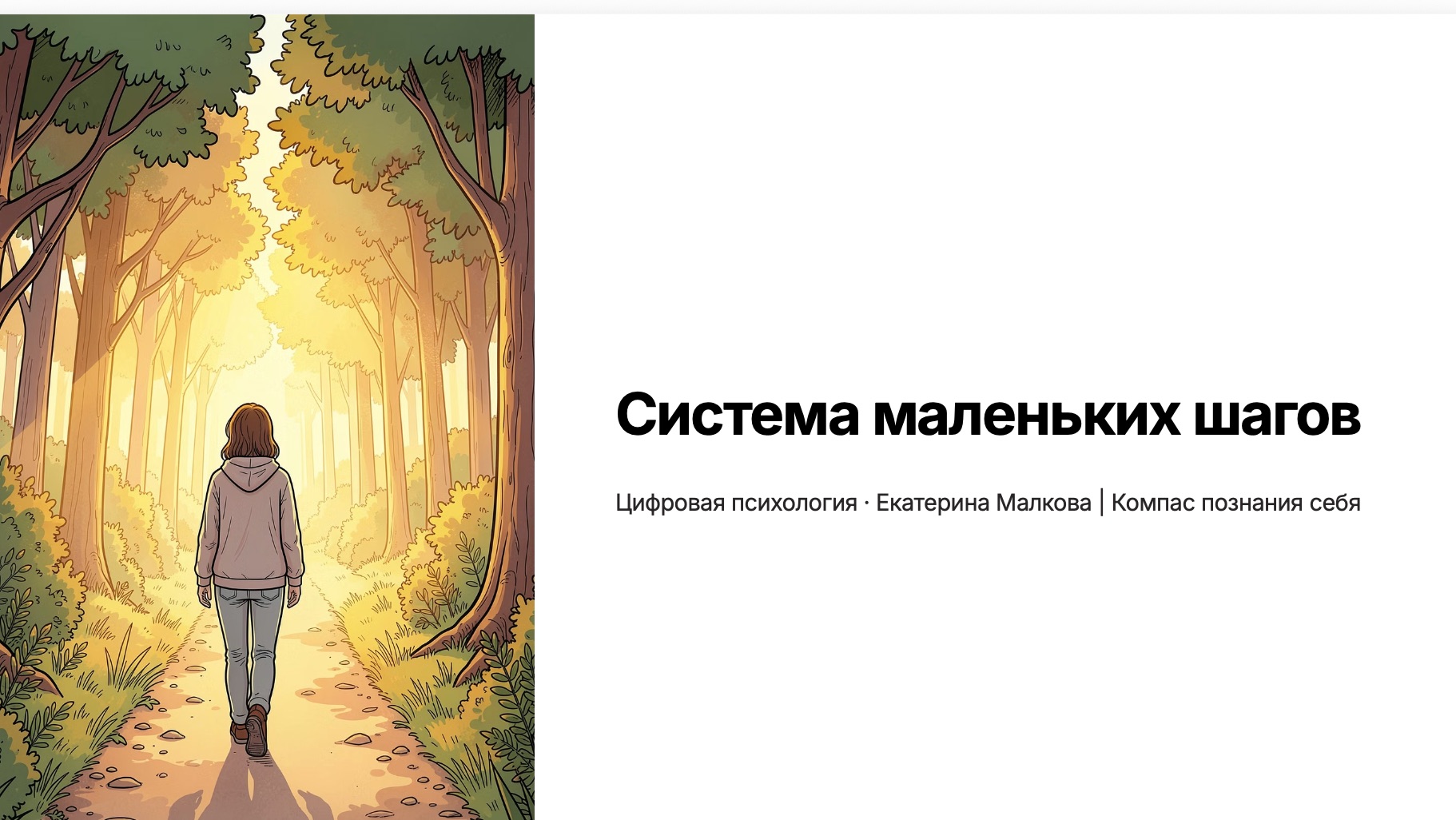 Эфир "Система маленьких шагов"