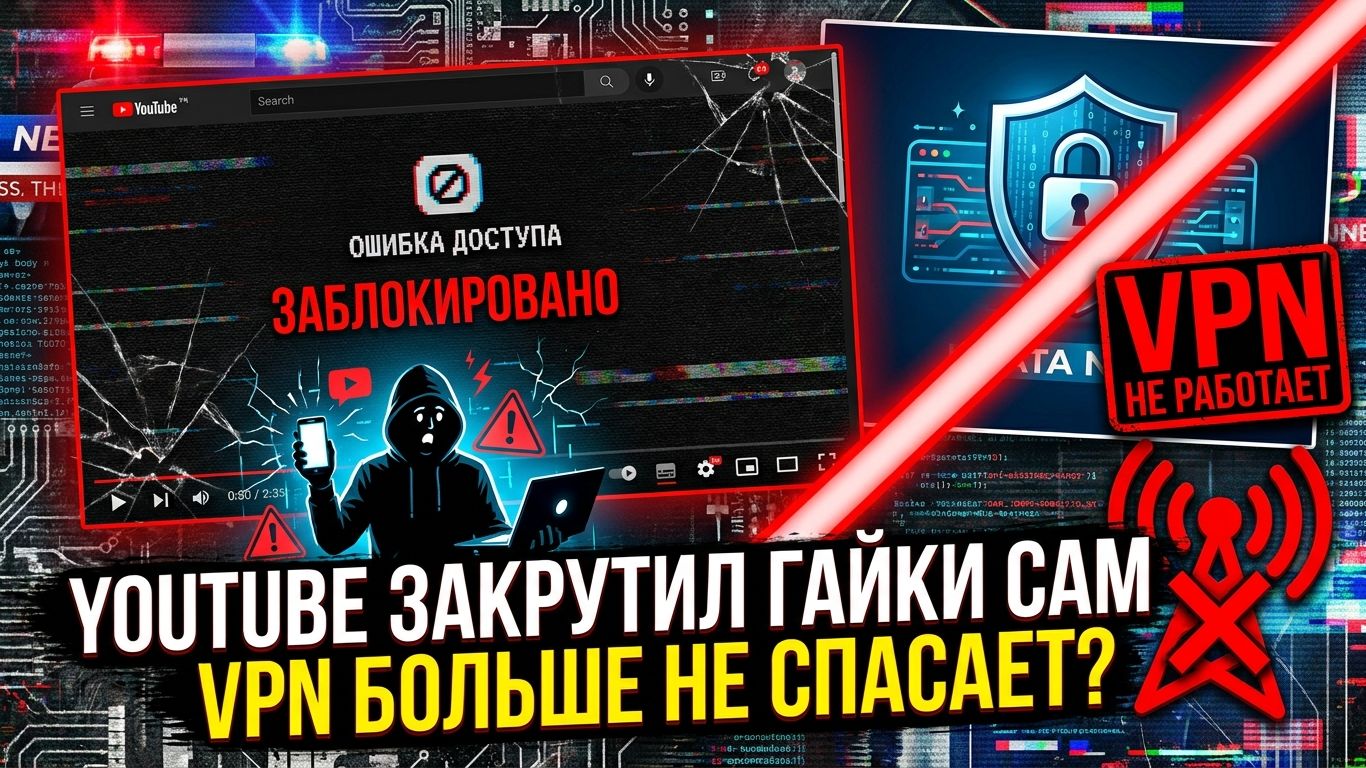 YouTube начал ограничивать часть видео для россиян с включённым VPN