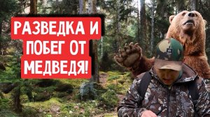 РАЗВЕДКА И ПОБЕГ ОТ МЕДВЕДЯ!