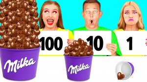 100 Слоев Еды Челлендж _ Кулинарная битва с Секретными Гаджетами TeenTeam Challenge