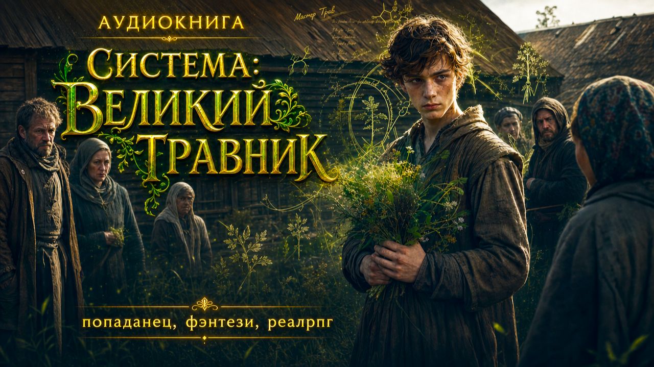 АУДИОКНИГА СИСТЕМА: ВЕЛИКИЙ ТРАВНИК, ПОПАДАНЕЦ, ФЭНТЕЗИ, РЕАЛРПГ смотреть онлайн