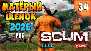 SCUM🏹КОГДА ЖЕ ОХОТА?🏹СТРИМ 34