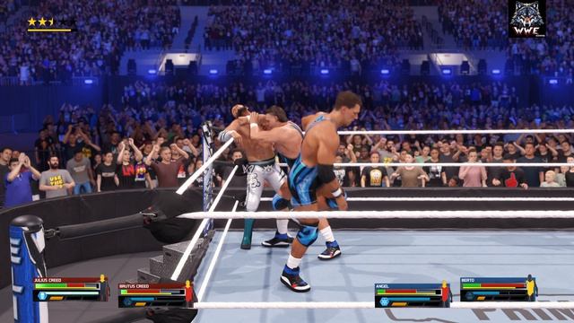 WWE2K25 BRUTUS CREED & JULIUS CREED VS ANGEL & BERTO