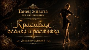 Танец живота для начинающих. Домашнее задание 6. Базовая хореография и растяжка.