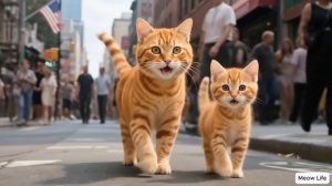 Рыжий котёнок становится полицейским 👮🏻 и спасает бедного щенка 😭#Симпатичные видео с котиками