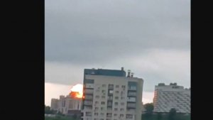 МОМЕНТ ПРИЛЁТА НИЖНИЙ НОВГОРОД ВЧЕРА. ОЧЕНЬ ПОДОЗРИТЕЛЬНОЕ ВИДЕО!!!