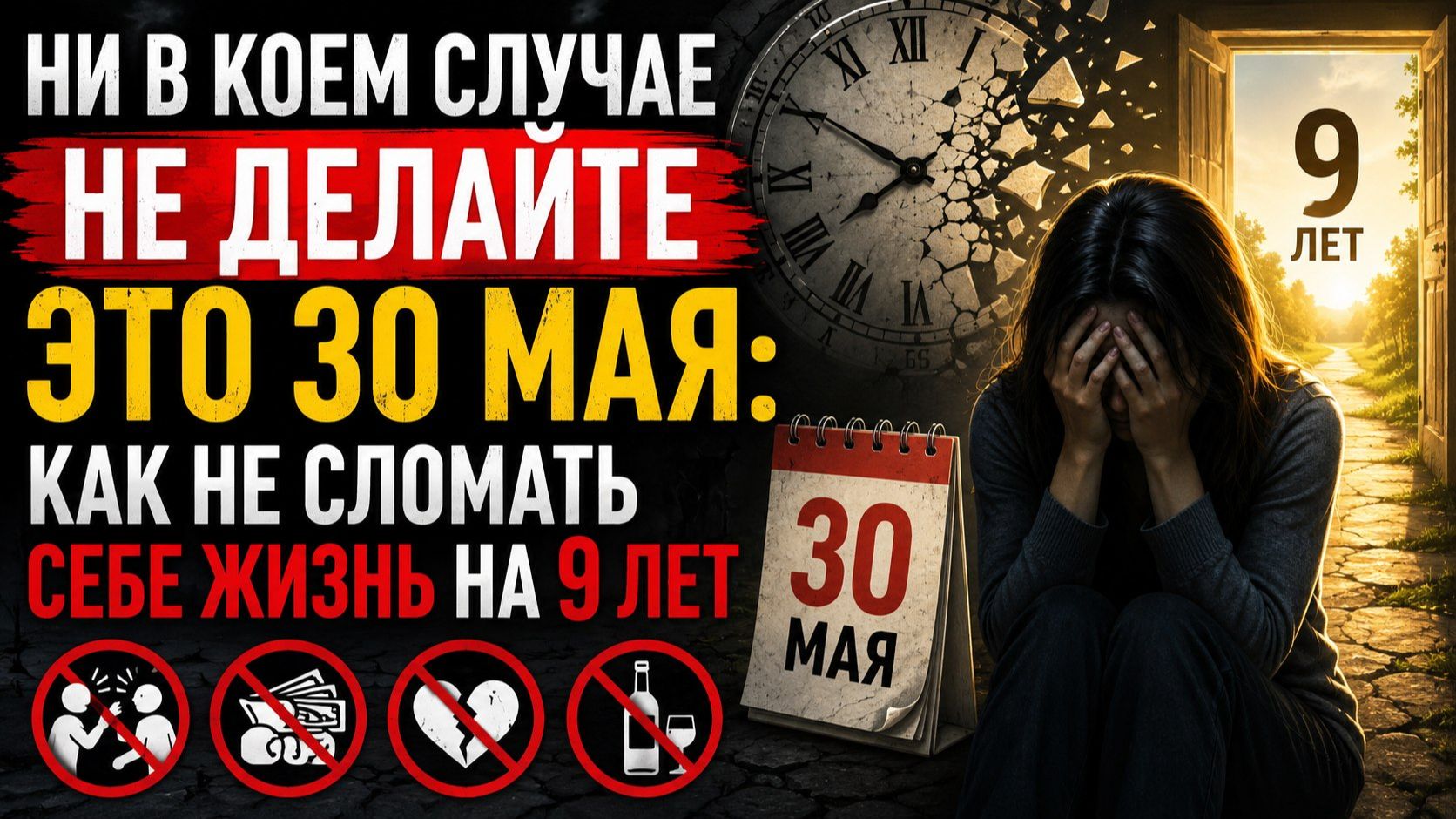 Ни в коем случае не делайте это 30 мая. Как не сломать себе жизнь на 9 лет.