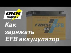 Как заряжать EFB аккумулятор