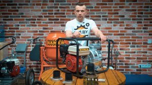 Запуск мотопомпы на примере HAMER WP 1403D. Обслуживание и эксплуатация