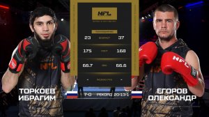 Торкоев Ибрагим vs. Егоров Олександр | Torkoev Ibragim vs. Egorov Oleksandr | NFL 4 BOXING
