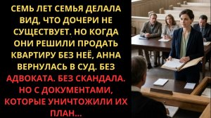 ДОЧЬ ВЕРНУЛАСЬ ЧЕРЕЗ 7 ЛЕТ И РАЗНЕСЛА СЕМЬЮ В СУДЕ ОДНОЙ ПАПКОЙ ДОКУМЕНТОВ